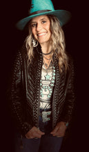 Load image into Gallery viewer, Double D Ranch Black Solstice Ceremony Leather Jacket