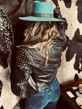 Load image into Gallery viewer, Double D Ranch Black Solstice Ceremony Leather Jacket