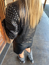 Load image into Gallery viewer, Double D Ranch Black Solstice Ceremony Leather Jacket