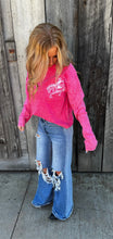 Load image into Gallery viewer, Acid Washed Crop Sweatshirt
