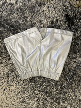 Load image into Gallery viewer, Silver Pleather Shorts
