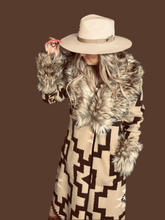 Load image into Gallery viewer, Camel Sedona Blanket Coat By Tasha Polizzi
