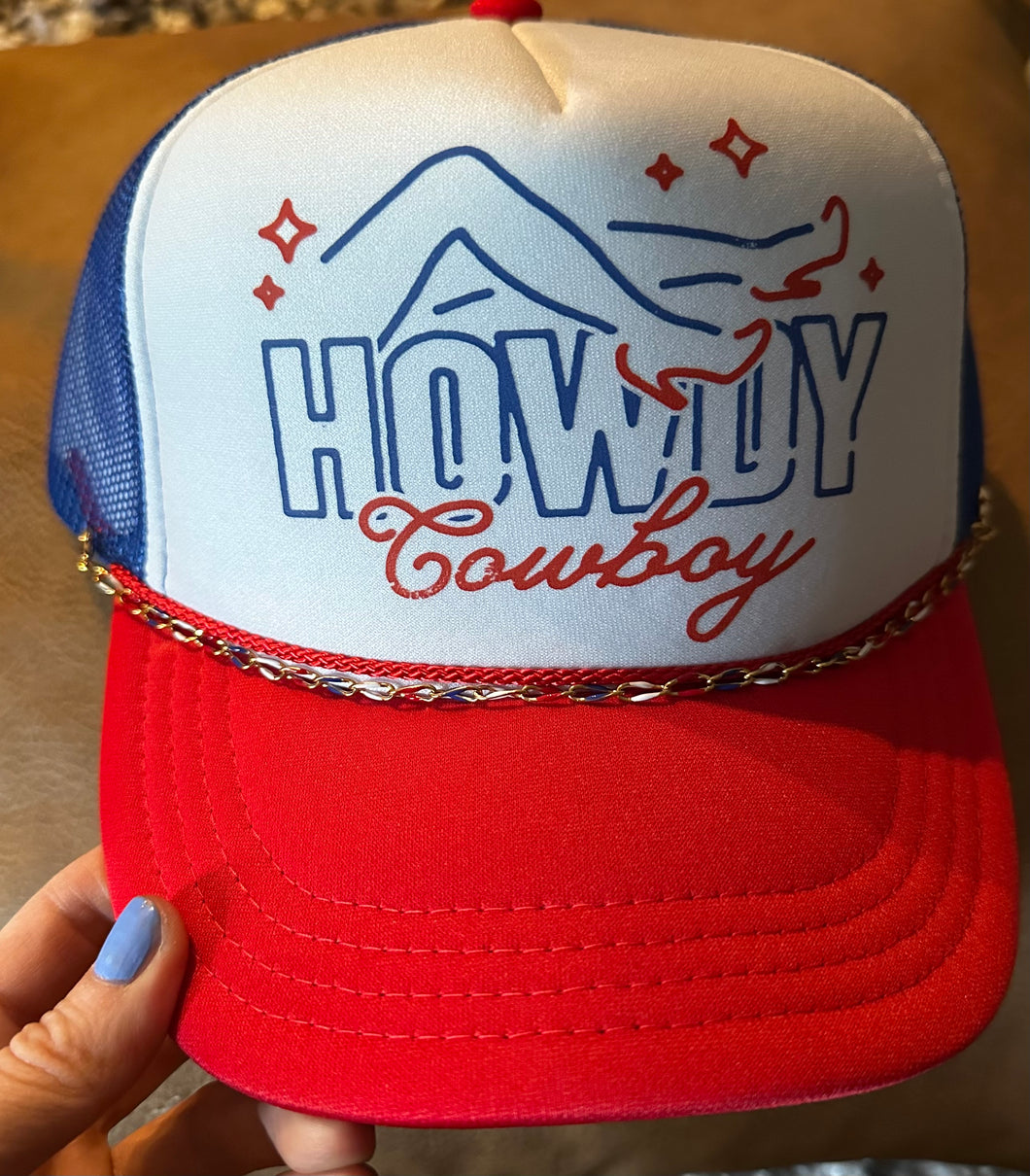 Howdy Cowboy Trucker Hat