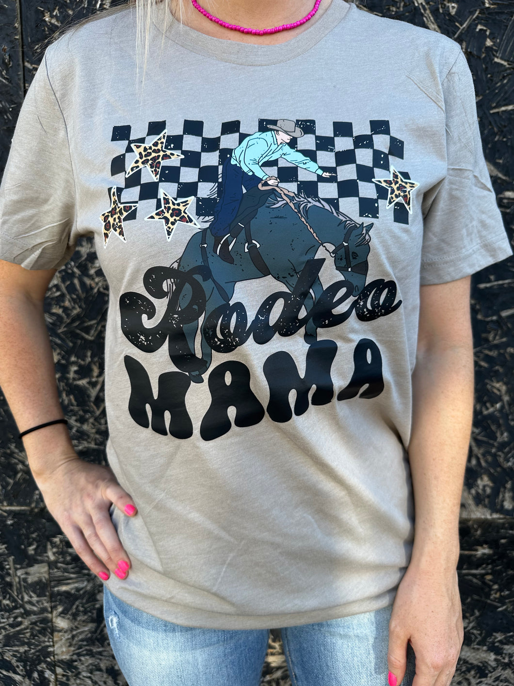 Grey Rodeo Mama T-Shirt