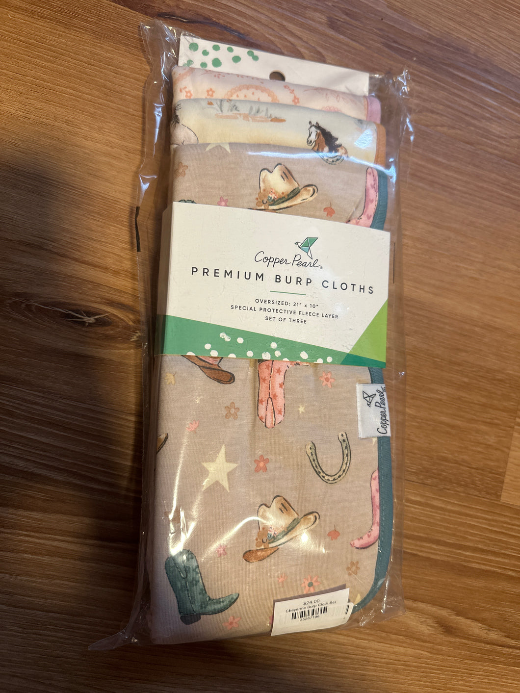 Cheyenne Burp Cloth Set