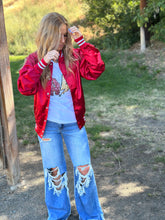 Load image into Gallery viewer, Cowgirl Social Club Bomber Jacket
