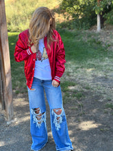 Load image into Gallery viewer, Cowgirl Social Club Bomber Jacket
