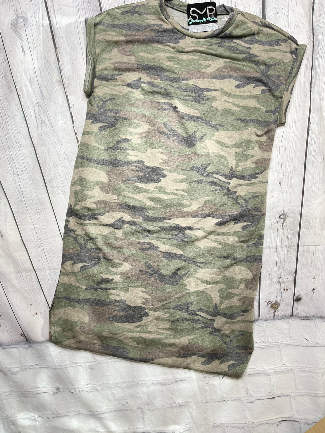 Kids Camo Print Dress/ Cover-up